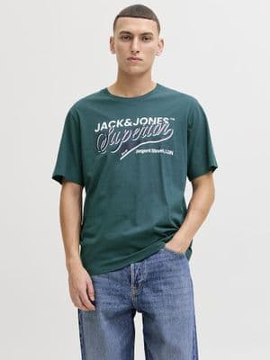 Jack & Jones Logo Tee SS O-Neck | Atlantic