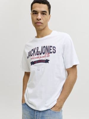 Jack & Jones Logo Tee SS O-Neck | White