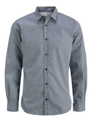 Jack & Jones Matheo Print Detail Shirt | Sky Captain