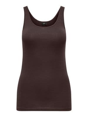 JDY Ava S/L Tank Top | Coffee