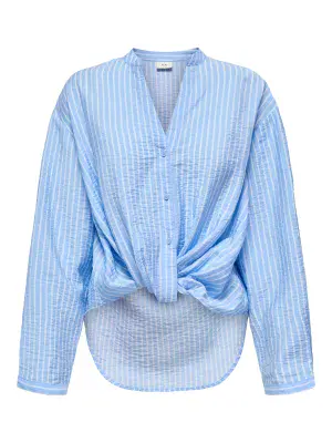 JDY Barbara Life L/S  Shirt | Blue/white