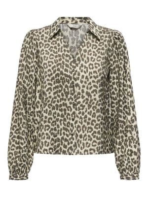 JDY Beatrice Life L/S V-Neck Shirt| Birch