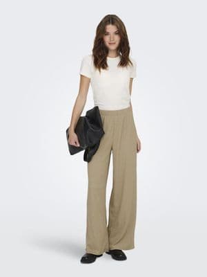 JDY Debbie Wide Pants | Silver Mink