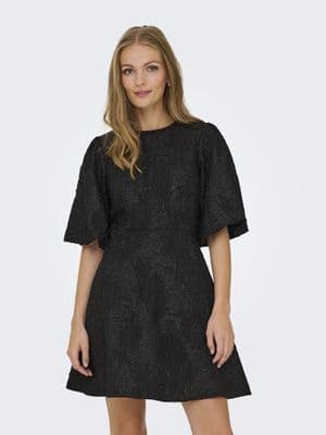 JDY Dora S/S Bow Dress| Black