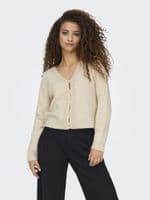 JDY Francie Life L/S V-Neck Cardigan | Birch