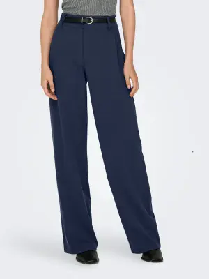 JDY Geggo Life Occasion Pant | Navy