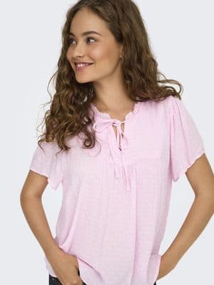 JDY Lima Life S/S Top | Pink