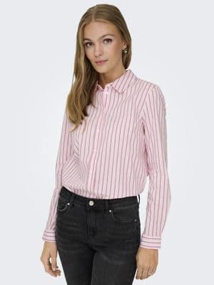 JDY Mio L/S Shirt | Chalk