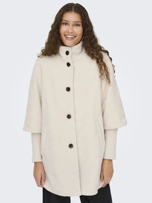 JDY Orchid Boucle Rib Coat | Birch
