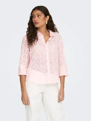 JDY Tallie 3/4 Long Shirt | Pink