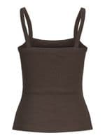 JJXX Fifi Strap Rib Top | Brown