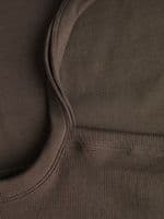 JJXX Fifi Strap Rib Top | Brown