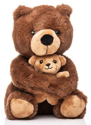 Kirkwood Cuddles Mama & Baby Bear 23cm | Brown CB1