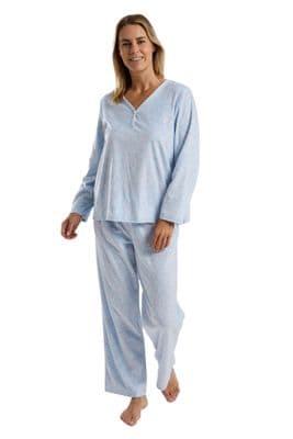 Marlon Delicate Fleece Pyjamas | Blue MA45742
