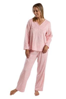 Marlon Delicate Fleece Pyjamas | Pink MA45742