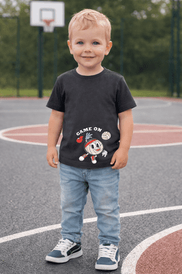 Mayoral Boys Applique T- Shirt | Coal 1006/ SS26