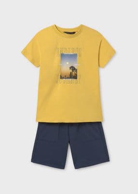 Mayoral Boys Knit Set | Yellow 6679 SS