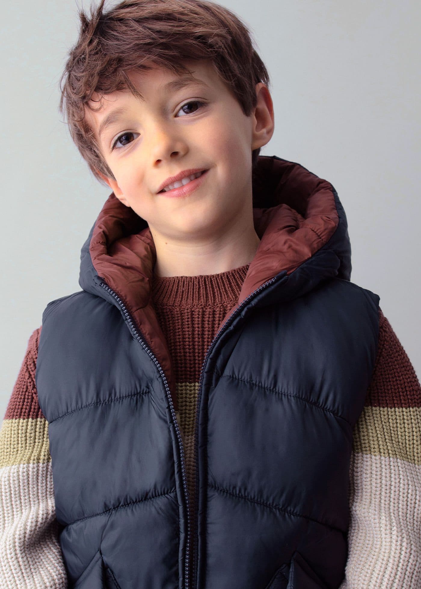 Mayoral Boys Reversible Vest Navy 4382 AW