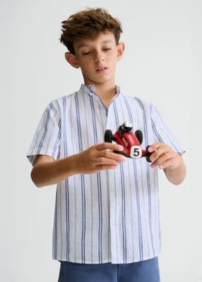 Mayoral  Boys S/S Shirt | Ocean 6171/SS26