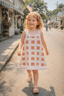 Mayoral Girls Crochet Dress | Bone 3935/SS26