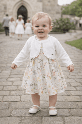 Mayoral  Girls Knit Bolero | White 306/ SS26