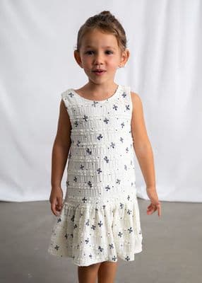 Mayoral Girls Knit Dress | Natural 3945/SS26