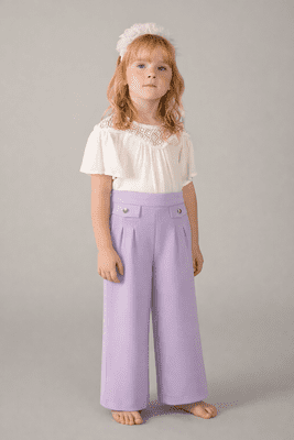 Mayoral  Girls Long Trousers | Mauve 3584 /SS26