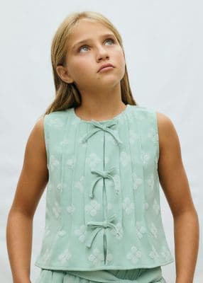 Mayoral Girls Print Top | Sage 6023 /SS26
