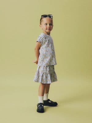 Name it Amma Mini Peppa Skirt  | Bleached Denim