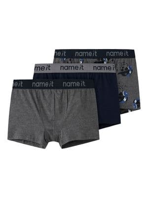 Name it Boxer Kids 3 Pack | Dark Grey