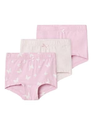 Name it Mini 3 Pack  Tights Pink Butterfly | Lavender