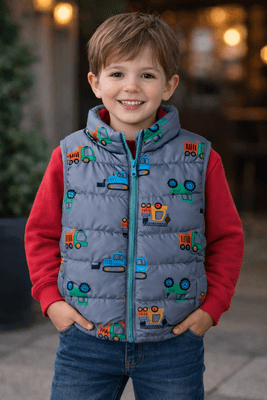 Name it Mylane Mini Vest All Over Print | Stone