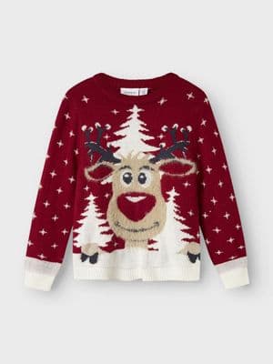 Name it Rebo Kids LS Knit | Red