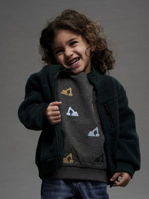 Name it Sandro Mini LS  Sweat | Dark Grey