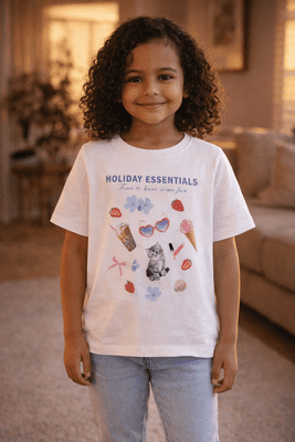 Name it  Votea Kids SS  Top | Cloud Dancer