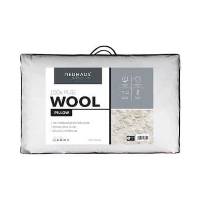 Neuhaus 100% Pure Wool Pillow | White 02335