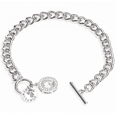 Newgrange 600076 Silver White Diamante Bracelet