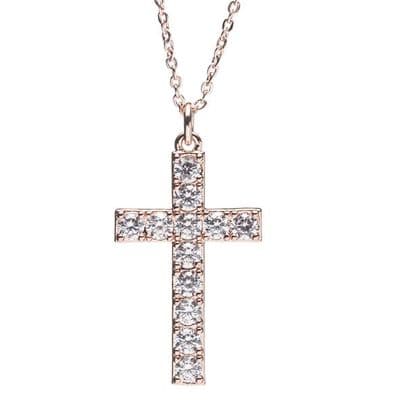 Newgrange Cross Pendant  | Rose Gold 600377