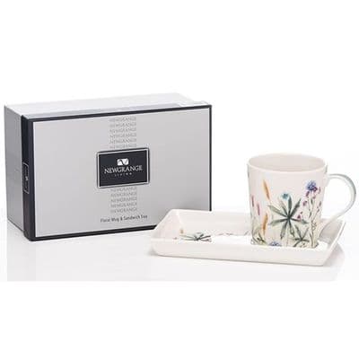 Newgrange Floral Mug & Sandwich Tray  | 30292