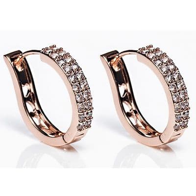 Newgrange Hoop Earrings | Rose Gold 600070
