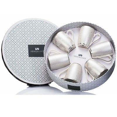 Newgrange  Karla Bone China   Set 6 Mugs | Silver 30214