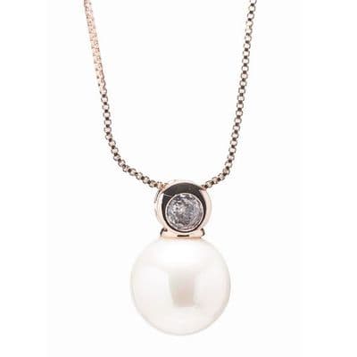 Newgrange Mother Of Pearl Pendant |  Rose Gold 600098