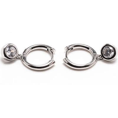 Newgrange Round Diamond Earrings | Silver  600353