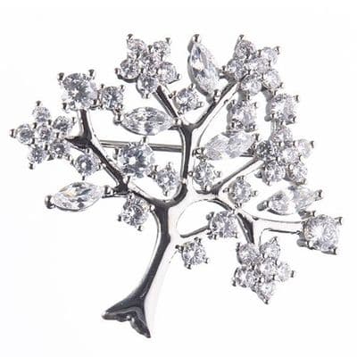 Newgrange Tree Of Life Brooch  | Silver 600329