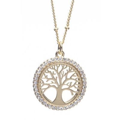 Newgrange Tree Of Life Pendant | Gold 600323