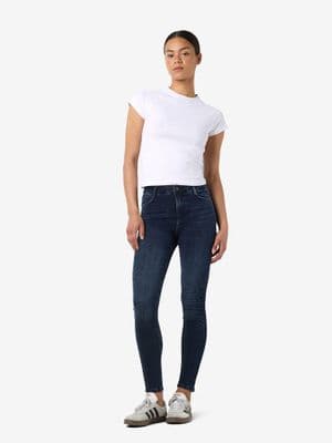 Noisy May Sendie HW Authentic Skinny Jeans | Dark Blue