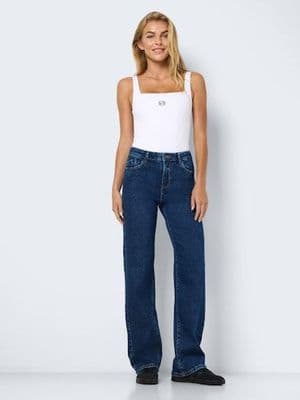 Noisy May Yolanda NW Wide Jeans  | Dark Blue