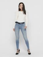 ONLY Blush Mid Sk Ak Rw Denim Regular Jeans | Light Blue