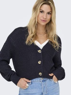 ONLY Carol Nice L/S Knit  Cardigan | Night Sky