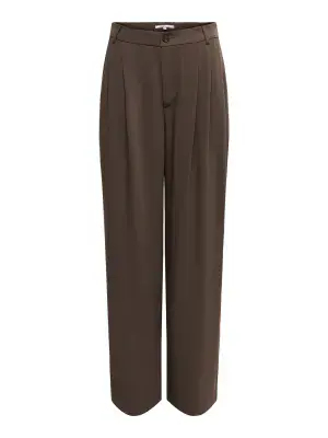 ONLY Dove Life Wide-Leg Pants | Chocolate